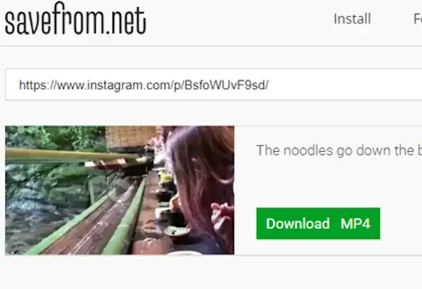download video ig